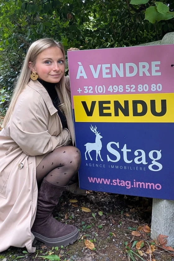 Chloé Vielvoye agente immobilier Gembloux STAG