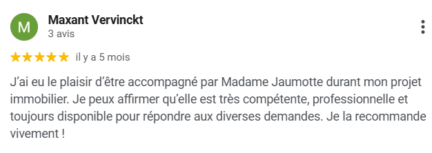 Témoignage Avis Google Patricia Jaumotte Stag